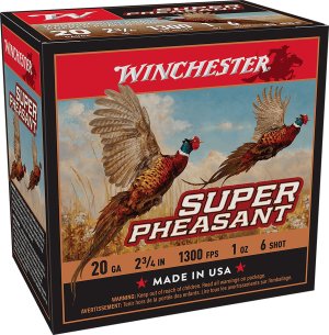 Winchester X20PH6 Super Pheasant 20 Gauge 2.75 in 1 oz #6 Shot 25 Rounds