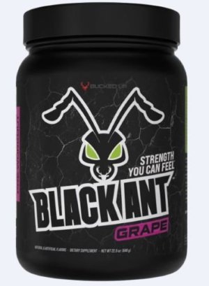 Bucked Up 1022633 Black Ant Preworkout Grape 20 Servings