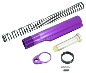 Timber Creek Outdoors ARBTKPPA AR-15 Buffer Tube Kit Purple Anodized