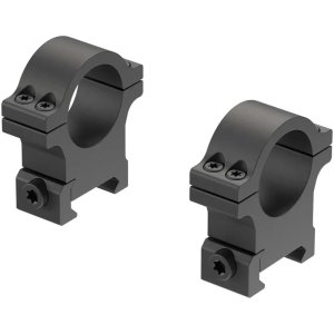 Leupold Open Range Cross-Slot 1in High Matte Black Scope Rings 180945 1"