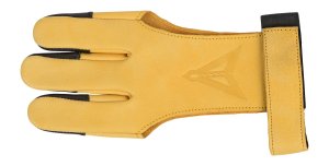 30-06 Outdoors Soft Touch Elite 3-Finger XL Shooting Glove Beige Leather