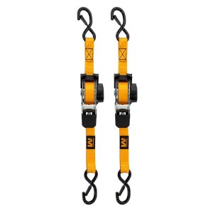 Muddy MUD-RRS10-2PK Retractable Ratchet Straps 1"x10' 2-Pack Orange