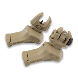 FAB DEFENSE INC. FRBS Offset Rifle Sights Kit Tan Finish