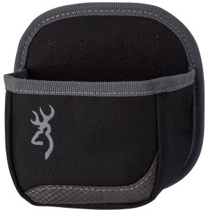 Browning Flash Shell Carrier Black - Water-Resistant Fabric, Metal Belt Clip, 9" W x 5-1/2" H x 3" D