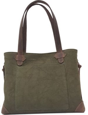 Versacarry CPCOWB Conceal Carry Purse Canvas Olive Green Tote