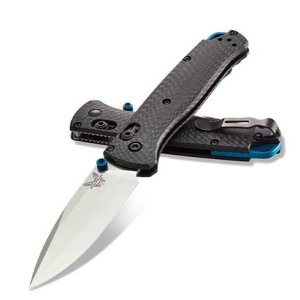 Benchmade 535-3 Bugout 3.2" S90V Carbon Fiber Scales Titanium Blue