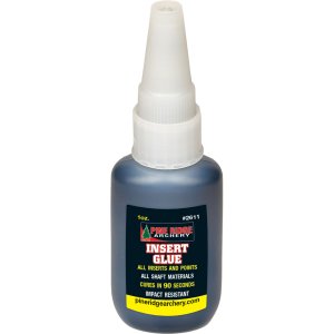 Pine Ridge Insert Glue 1 oz. Model 2611 - Black, Perfect for All Inserts, 90 Second Drying Time, Impact Resistant
