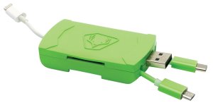 HME-QMCR 4-in-1 Card Reader USB C/Micro USB/Lightning