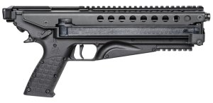 KelTec P50 5.7x28mm Black Pistol: Lightweight, 50-Round Magazines, 9.6" Barrel, 15" Length, 5lbs Trigger Pull