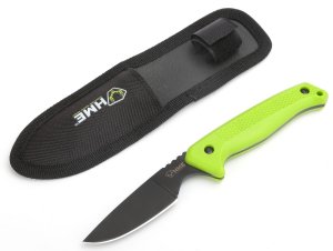 DNZ Products KNFBCK 2.5" 420HC Black Oxide Green Handle