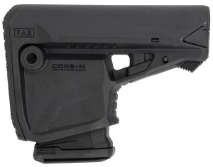 FAB Defense FXGLCOREMAGB GL-Core M AR-15 Buttstock w/Mag Carrier Black