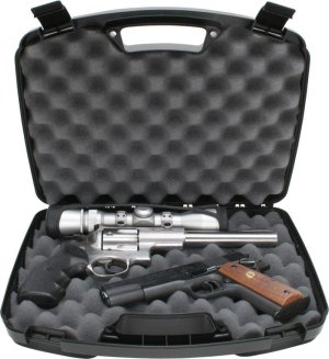 MTM Handgun and Revolver up to 8.5in Black 2 Pistol Case (809-40)