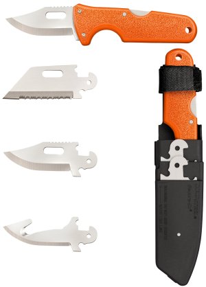 Cold Steel CS40AL Click-N-Cut Hunter 2.50 In 420J2 Orange Handle