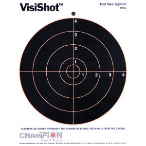Champion Targets 45802 VisiShot 8 in Bullseye Target 10 Pack