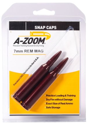 A-Zoom 12252 Snap Caps 7mm Remington Magnum Aluminum 2 Pack