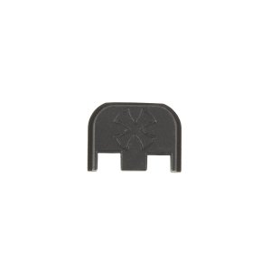 Noveske 05002706 End Plate, DLC Finish, Black, Cross Logo, Glock 17/19
