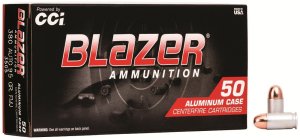 CCI Blazer Handgun 3505 380 ACP 95 Gr Total Metal Jacket 50 Box