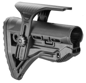 FAB Defense GL-Shock CP AR-15/M4 Adjustable Buttstock Black