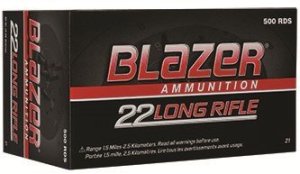 CCI Blazer 22 LR 40 Grain Lead Round Nose High Velocity 50 Rounds Box
