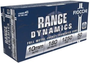 Fiocchi Shooting Dynamics 10mm Auto 180gr FMJ 50ct Pack