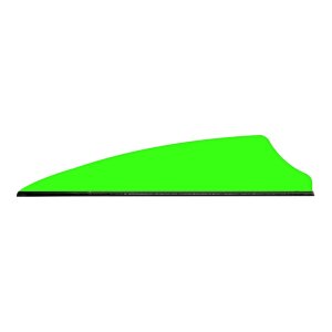 Q2i Fusion X-II Vanes Neon Green 2.1 In Shield Cut Design 100pk Q05043
