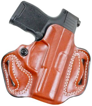 DeSantis 086TA9YZ0 Mini Slide OWB Holster Tan for Sig P365 w/Red Dot