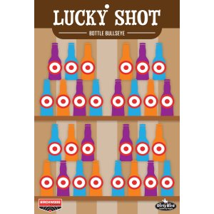 Birchwood Casey Dirty Bird Lucky Shot Bottle Target 12x18 6-Pack