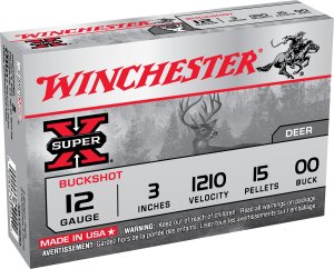 Winchester Super X XB12300VP 12 Gauge 3 in 15 Pellets 00 Buck Shot