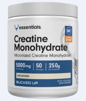 Bucked Up 2502101 Creatine Monohydrate Unflavored 50 Servings