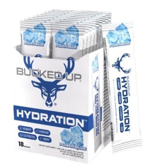 Bucked Up Hydration 2.0 Ice Blue Electrolyte Drink Mix 18ct
