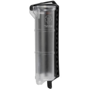 Thyrm LLC CELLVAULT XL BATTERY STORAGE FOR AAACR123 & 18650 CLEAR/BLK