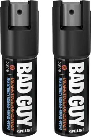 Byrna BGR02104 Max Capsaicin UV Dye 8-15 ft Black Canister 2-Pack