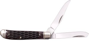 Cold Steel CSFLMTRPRJ Trapper Mini 2.60"/2.70" Folding Knife Brown Bone