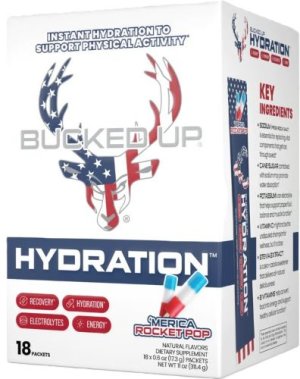 Bucked Up Hydration 2.0 Rocket Pop 18ct Electrolyte Packets