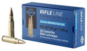 Prvi Partizan PPU PP68F 6.8 SPC 115gr Full Metal Jacket Boat Tail