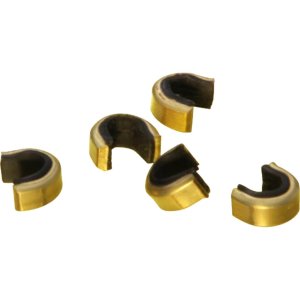 Saunders 3102 Nok Set, Lightweight Rounded Brass, Hunter Black, Inner Liner, 12-14 Strand, 1000 Pack, Gold