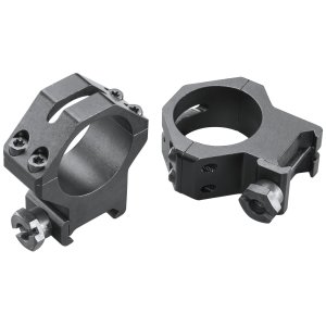 Weaver Mounts 48366 Skeleton Rings Scope Ring Set Black Anodized Aluminum 30mm Tube High Four Hole