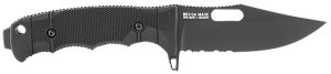 SOG Seal FX 4.3 In Part Serrated CPM S35VN Blade Black Handle