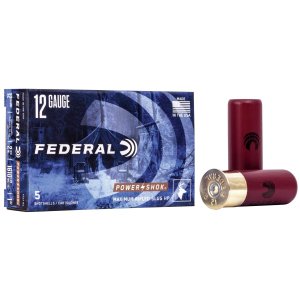 Federal F127RS Power-Shok Shotshell 12 Gauge 2.75" 1 oz Rifled Slug Shot 5 Per Box/ 50 Cs
