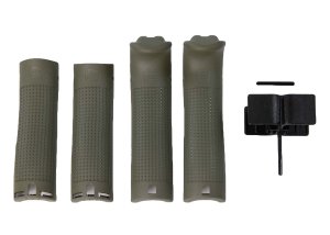Glock 39841 Backstrap Beavertail Set Battlefield Green Polymer