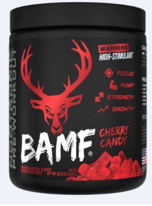 Bucked Up BAMF Cherry Hard Candy Pre Workout 30 Servings