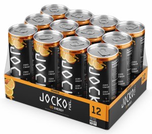 Jocko Fuel 33920 Orange Energy Drink 12oz Cans 12-Pack