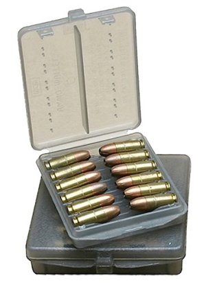 MTM Case Gard .45 ACP 18 Round Ammo Wallet Clear Smoke