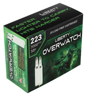 Liberty Ammunition OverWatch 223Rem 55gr 20 Rounds LA-OW223-55-3000