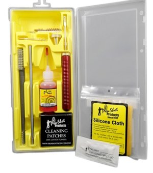 Pro-Shot P22KIT Classic .22 Cal Pistol Cleaning Kit Yellow Case