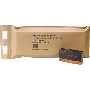 PMC 9ABP Bronze Battle Pack 9mmLuger 115gr Full Metal Jacket 300 Per...