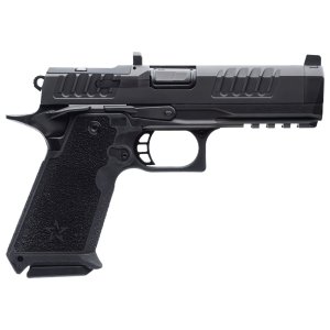 Staccato, HD P4.5 Standard, 9mm, 4.5 DLC SS Bull Barrel with Sight Block, Optic Ready, Ameriglo Blacked Out Front Sight, Black Ledge Rear Sight, Curved Trigger, Ambi Safety, Ambi Slide Release, Light Rail, 2 Mags, 18rd