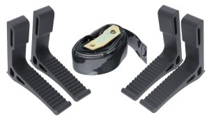 Hawk HWKSTP4PK Monkey Bar Steps Black Aluminum 4-Pack 300lb Capacity