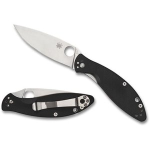 Spyderco C252GP Astute SL/PL Black G10 Handle Knife