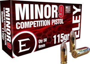 Eley ELE-09016K 9mm 115Gr FMJ 50Rd Competition Ammo